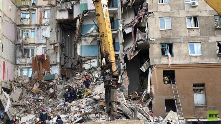 السلطات الروسية: لا آثار لمتفجرات في المبنى المنهار في ماغنيتوغورسك وانتشال 33 قتيلا