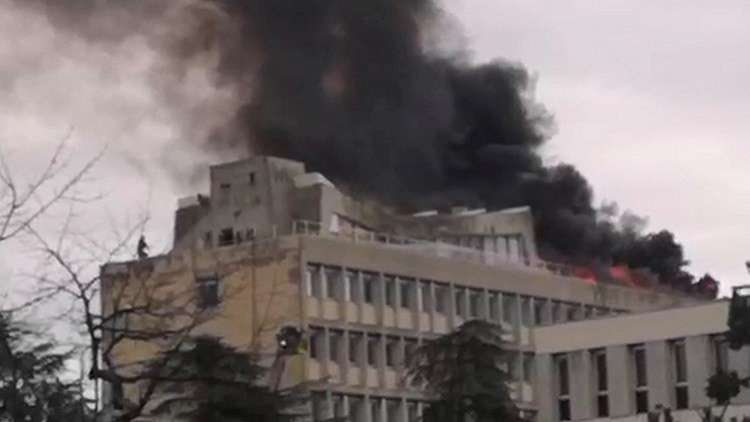 انفجار ضخم في جامعة ليون شرق فرنسا