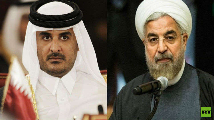 أمير قطر يبعث رسالة للرئيس الإيراني