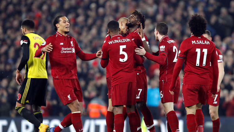 ليفربول يعزز صدارته بفوز كبير على واتفورد