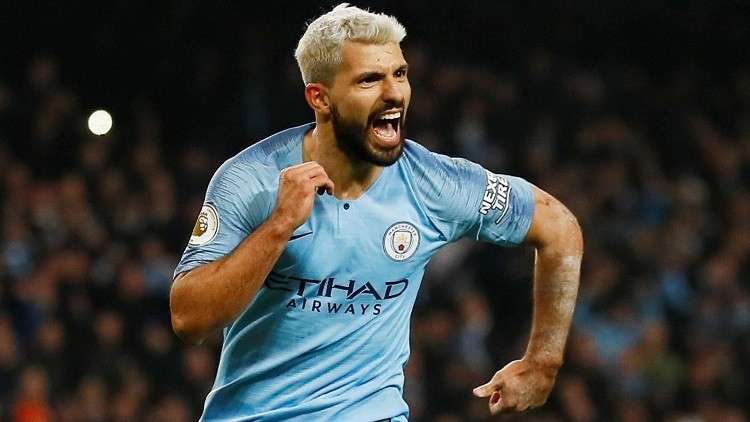أغويرو لاعب الشهر في الدوري الإنجليزي