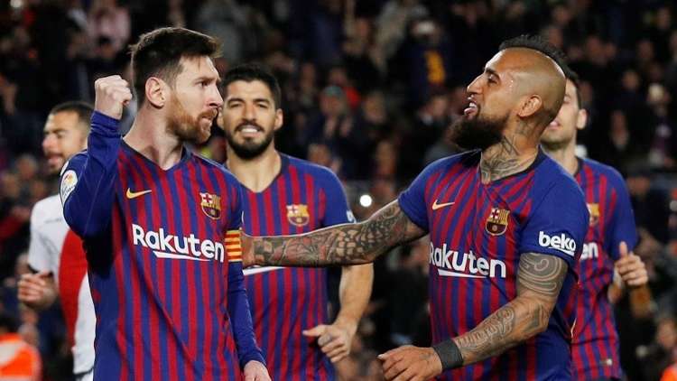 شاهد.. برشلونة يتخطى عقبة ضيفه رايو فاليكانو