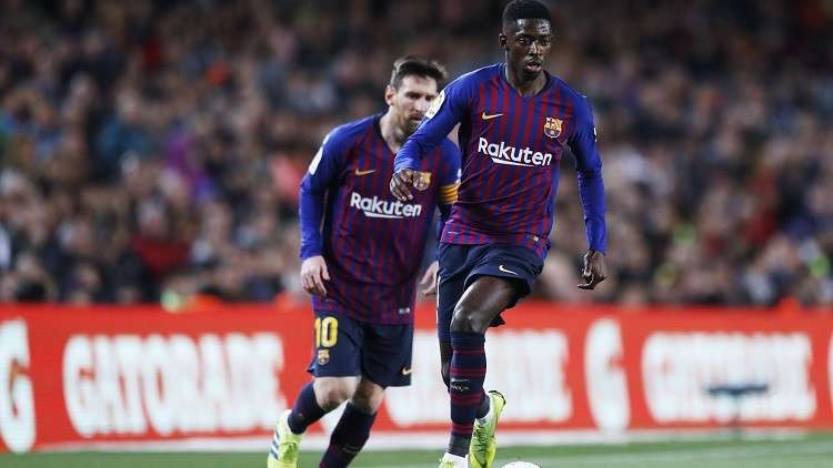 برشلونة يعلن فترة غياب ديمبلي عن الملاعب