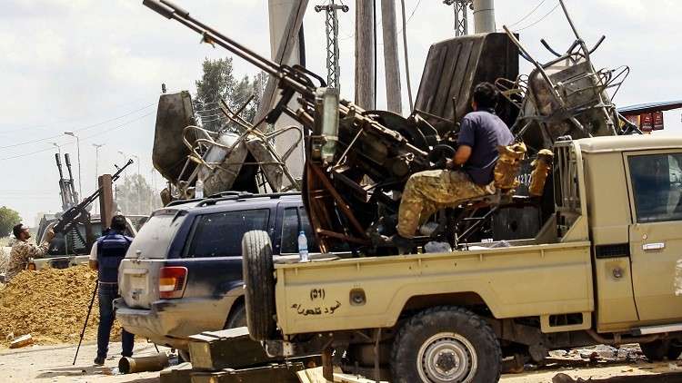 بالصور.. إسقاط طائرة للجيش الوطني الليبي جنوبي طرابلس 