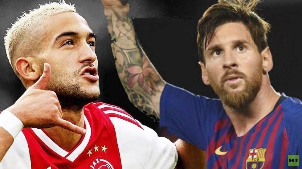 المغربي زياش وميسي يقودان التشكيلة المثالية لذهاب نصف نهائي دوري الأبطال