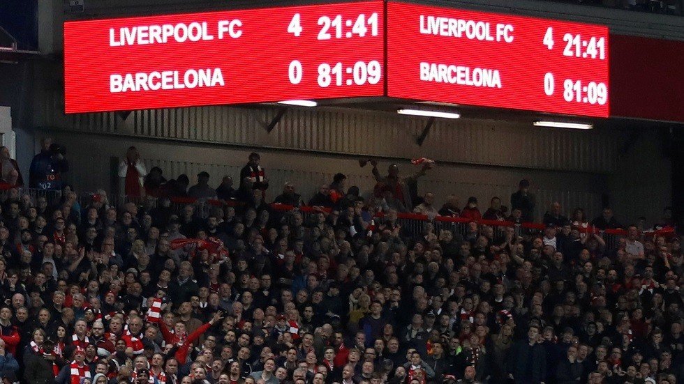 ليفربول يخسر 5 ملايين إسترليني بعد الرباعية في شباك برشلونة