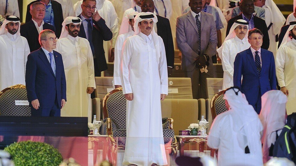 أمير قطر يعلن رسميا افتتاح بطولة العالم لألعاب القوى 
