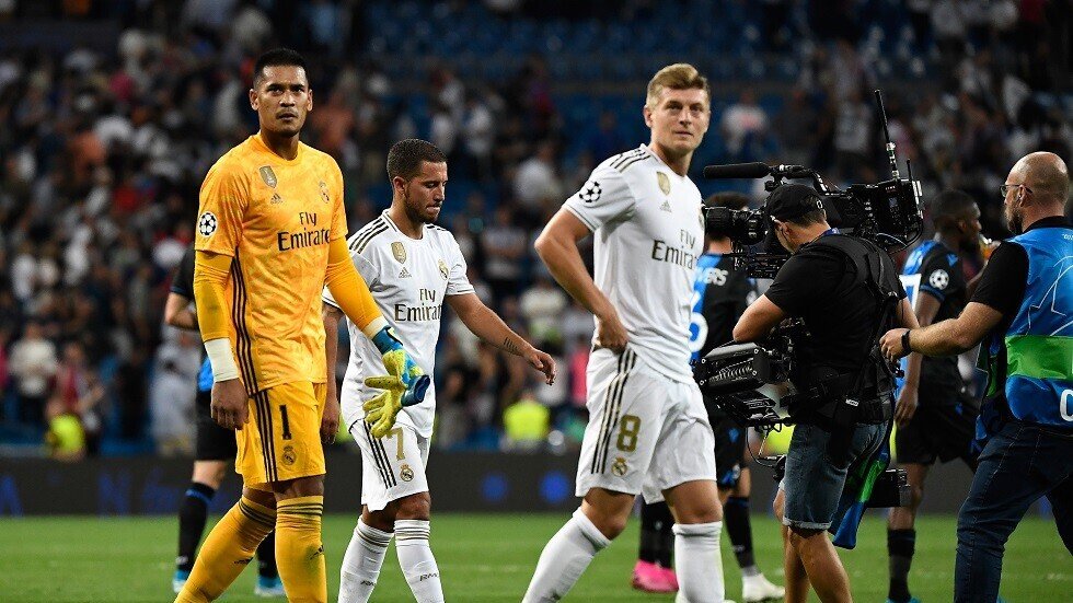 بالفيديو.. ريال مدريد يقع في مصيدة بروج البلجيكي على ملعب "سانتياغو برنابيو"