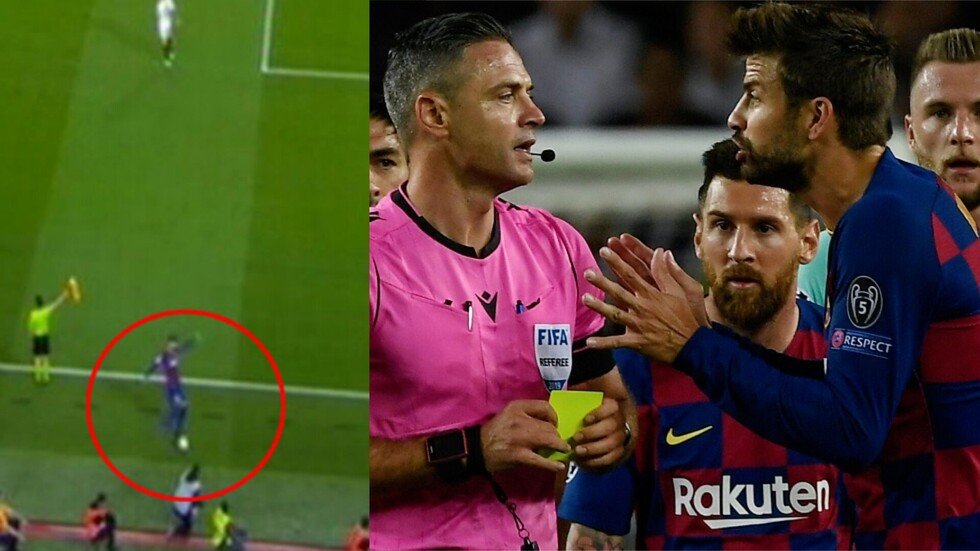 قبل الكلاسيكو: بيكيه يثير الجدل في مشهد تمثيلي للحصول على البطاقة الصفراء