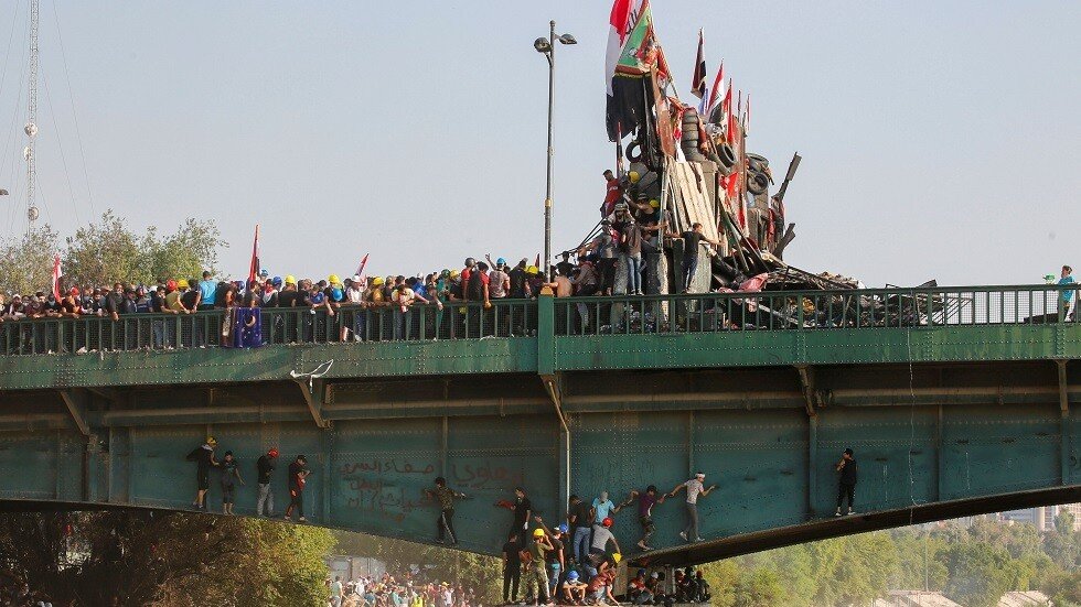 مقتل شخص وإصابة 91 آخرين في احتجاجات بغداد