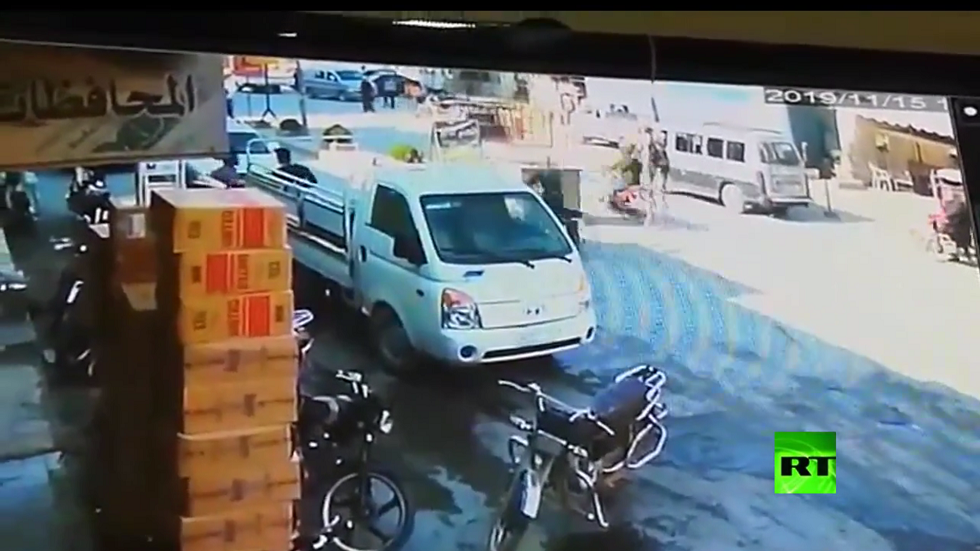 بالفيديو.. لحظة انفجار السيارة المفخخة في مدينة الباب السورية