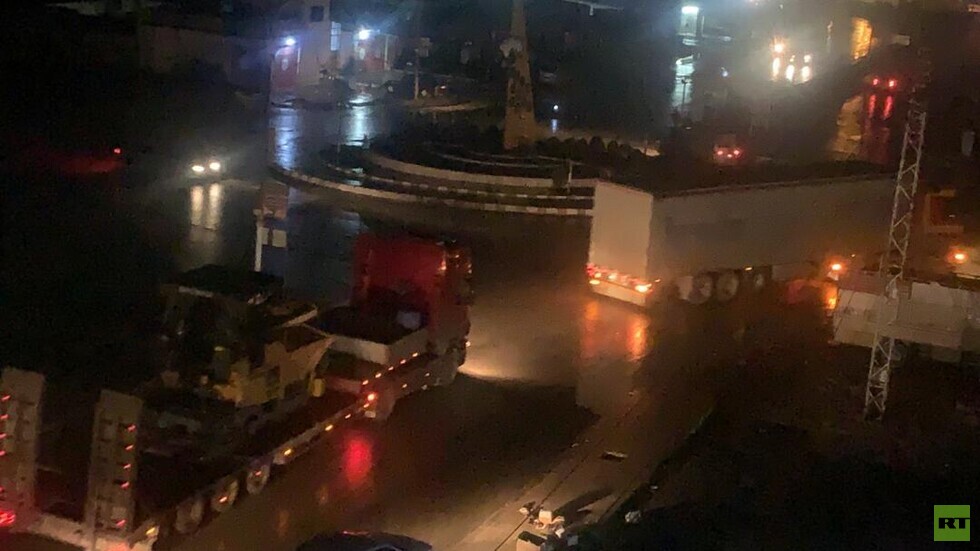 مراسلنا: وصول قافلة عسكرية للتحالف الدولي إلى القامشلي شرقي سوريا