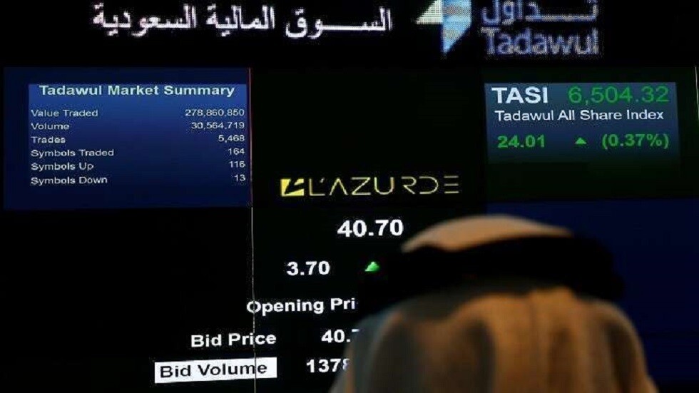 بورصة السعودية تتألق مع انتعاش في الخليج بفضل انحسار توترات الشرق الأوسط