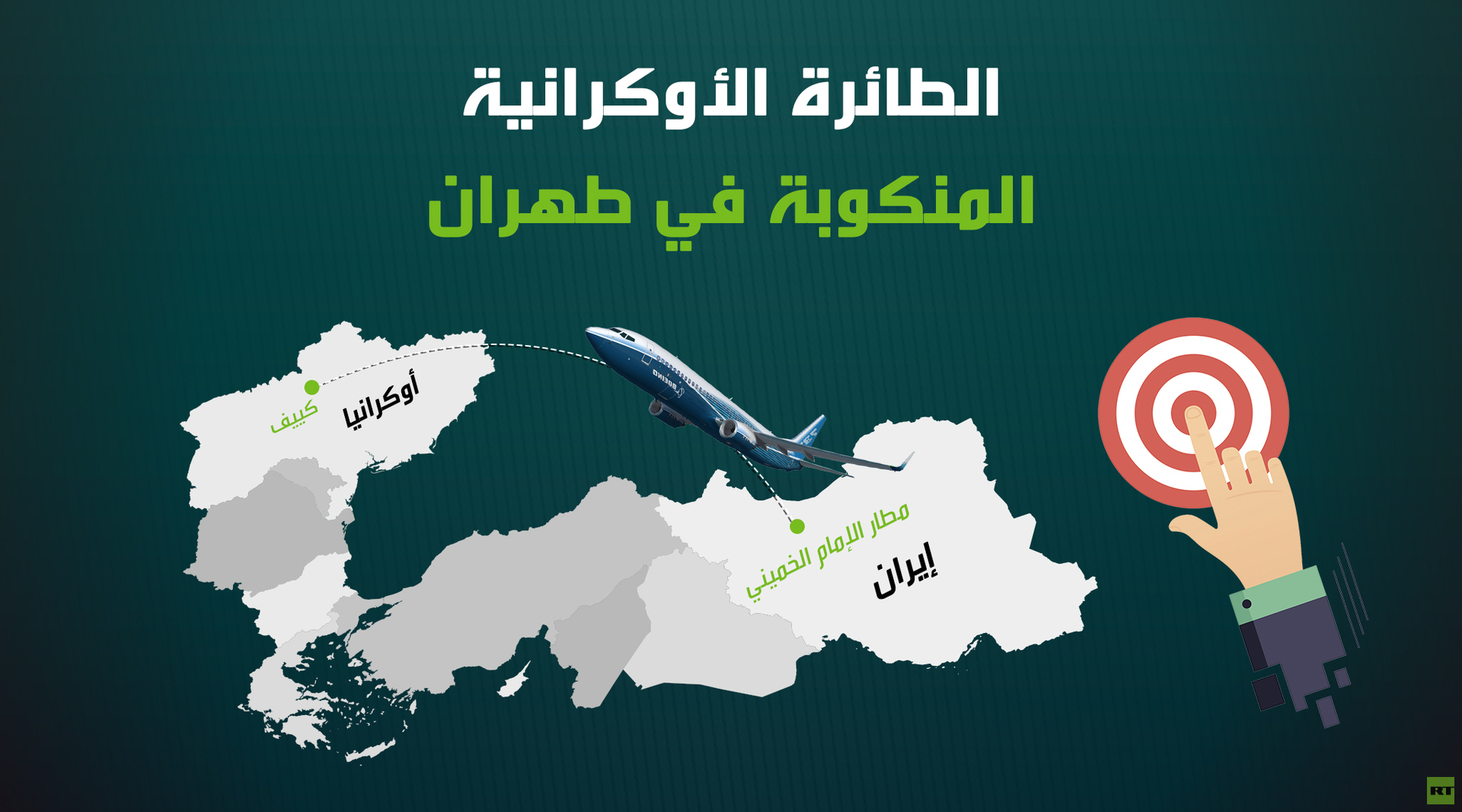الطائرة الأوكرانية المنكوبة في طهران