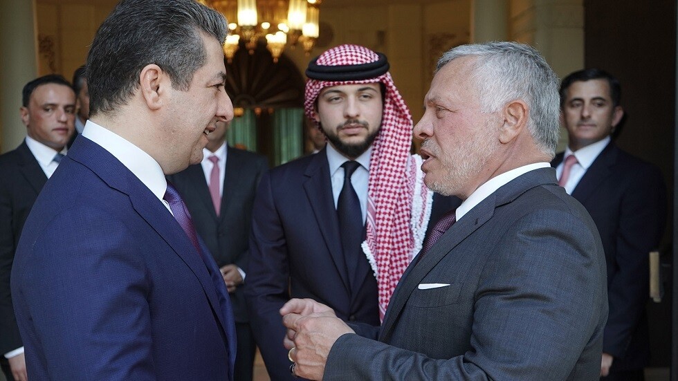العاهل الأردني لبارزاني: نعمل كل ما في وسعنا لمساعدة أشقائنا في العراق وإقليم كردستان