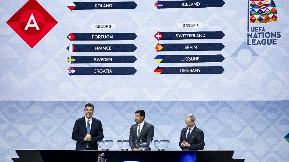 قرعة دوري أمم أوروبا تسفر عن صدام بين طرفي نهائي "مونديال 2018" ونهائي "يورو 2016"
