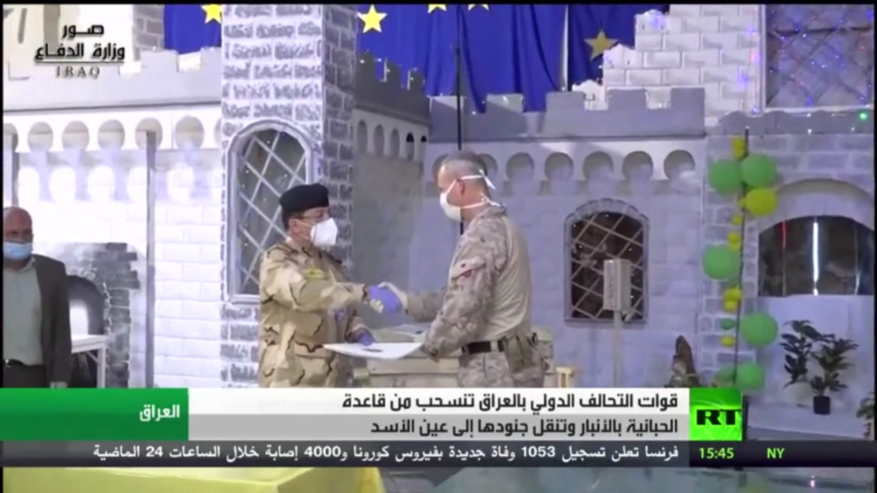 التحالف ينسحب من قاعدة الحبانية بالأنبار