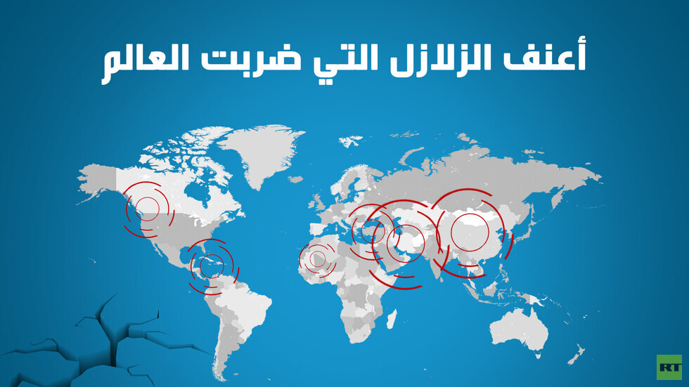 أعنف الزلازل التي ضربت العالم