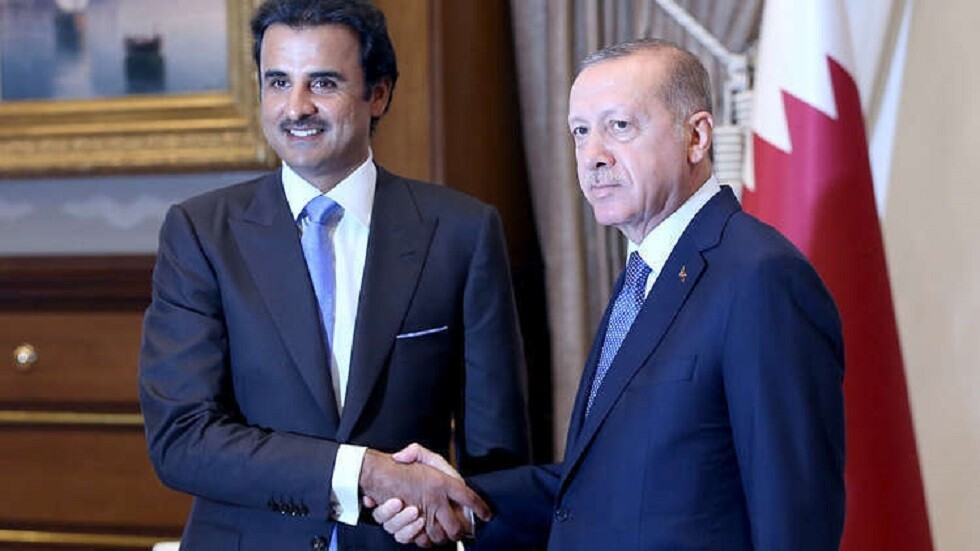 أردوغان يبحث مع أمير قطر آخر التطورات في المنطقة
