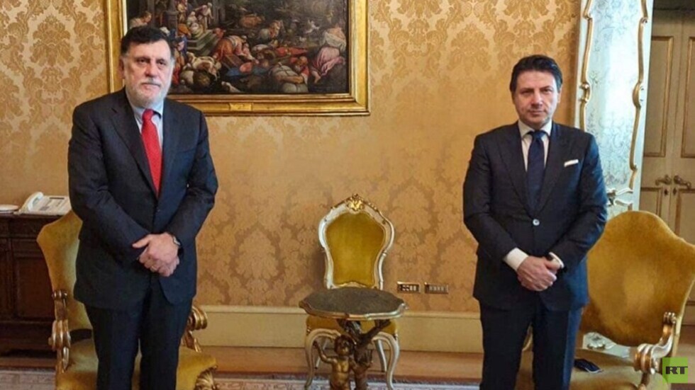 جوزيبي كونتي والسراج يؤكدان: حل الأزمة الليبية لا يمكن أن يكون عسكريا
