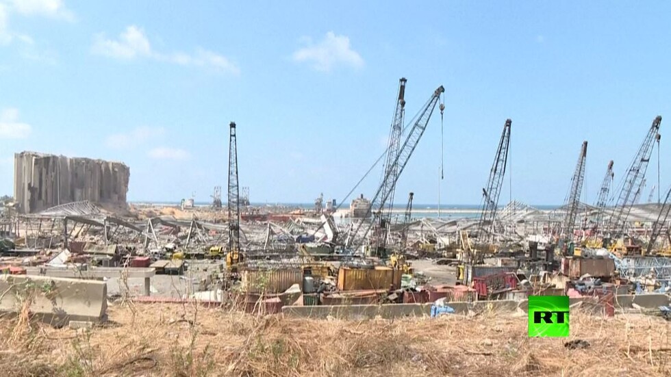 مرفأ بيروت بعد أكثر من أسبوع على الانفجار