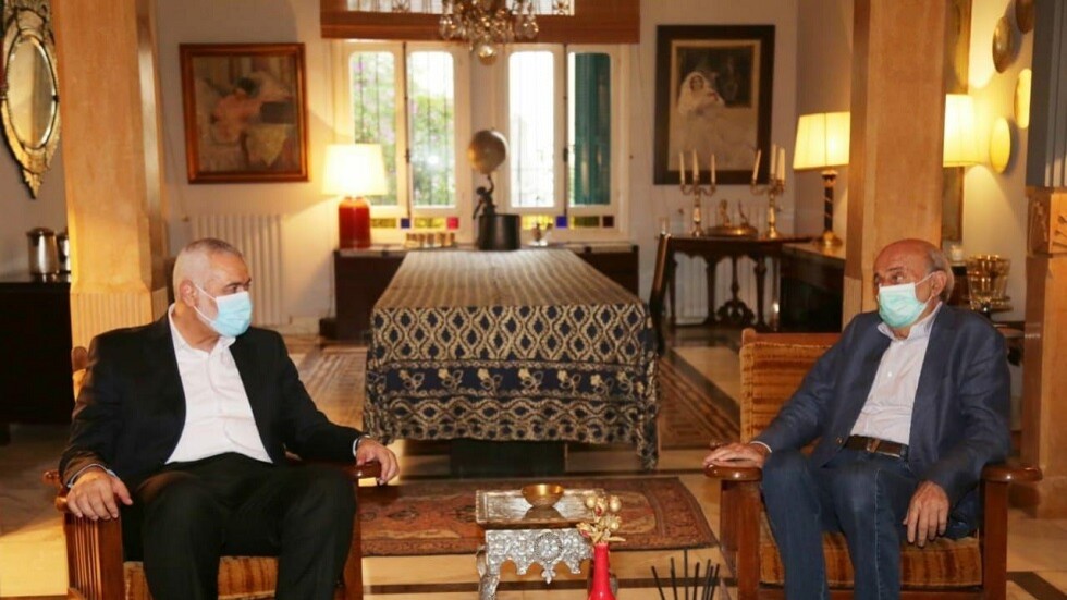هنية بعد لقائه جنبلاط: حريصون على أمن لبنان واستقراره
