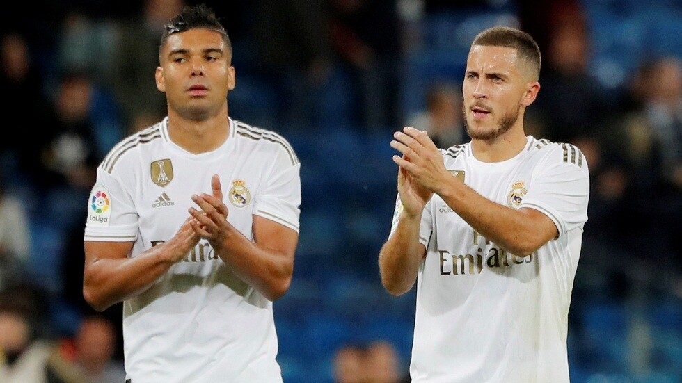 ريال مدريد يعلن إصابة هازارد وكاسيميرو بفيروس كورونا