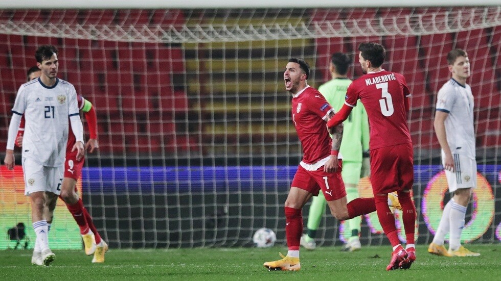 خسارة قاسية لمنتخب روسيا أمام صربيا (فيديو)