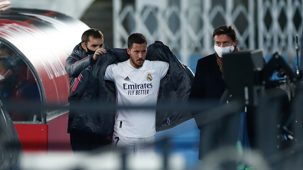 ريال مدريد يؤكد إصابة هازارد في فخذه الأيمن