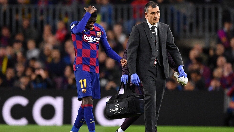 برشلونة يعلن إصابة ديمبلي