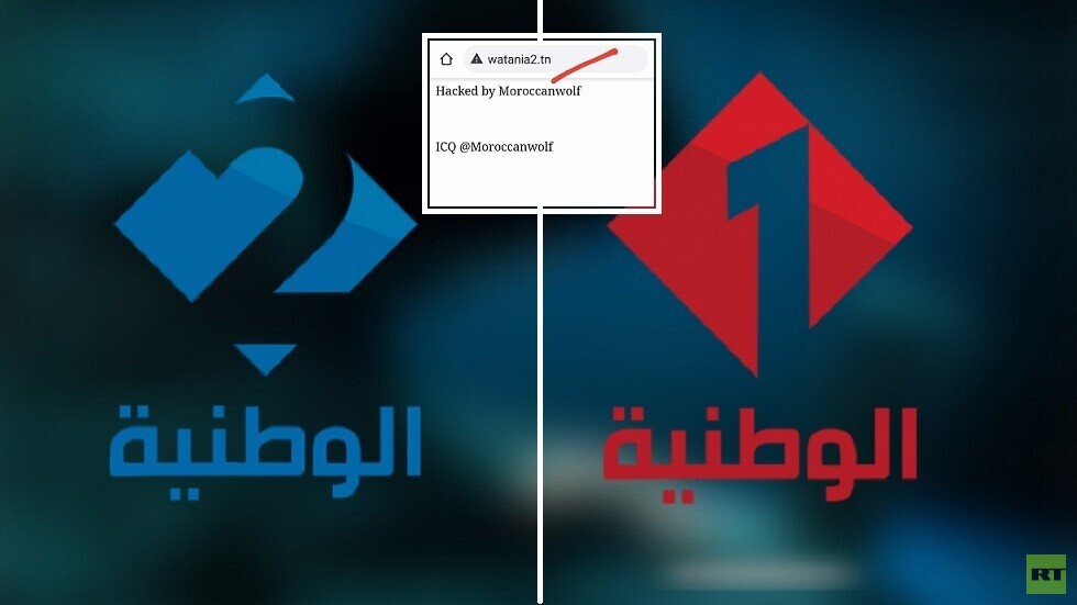 "الذئب المغربي" يخترق مواقع التلفزة التونسية (صور)