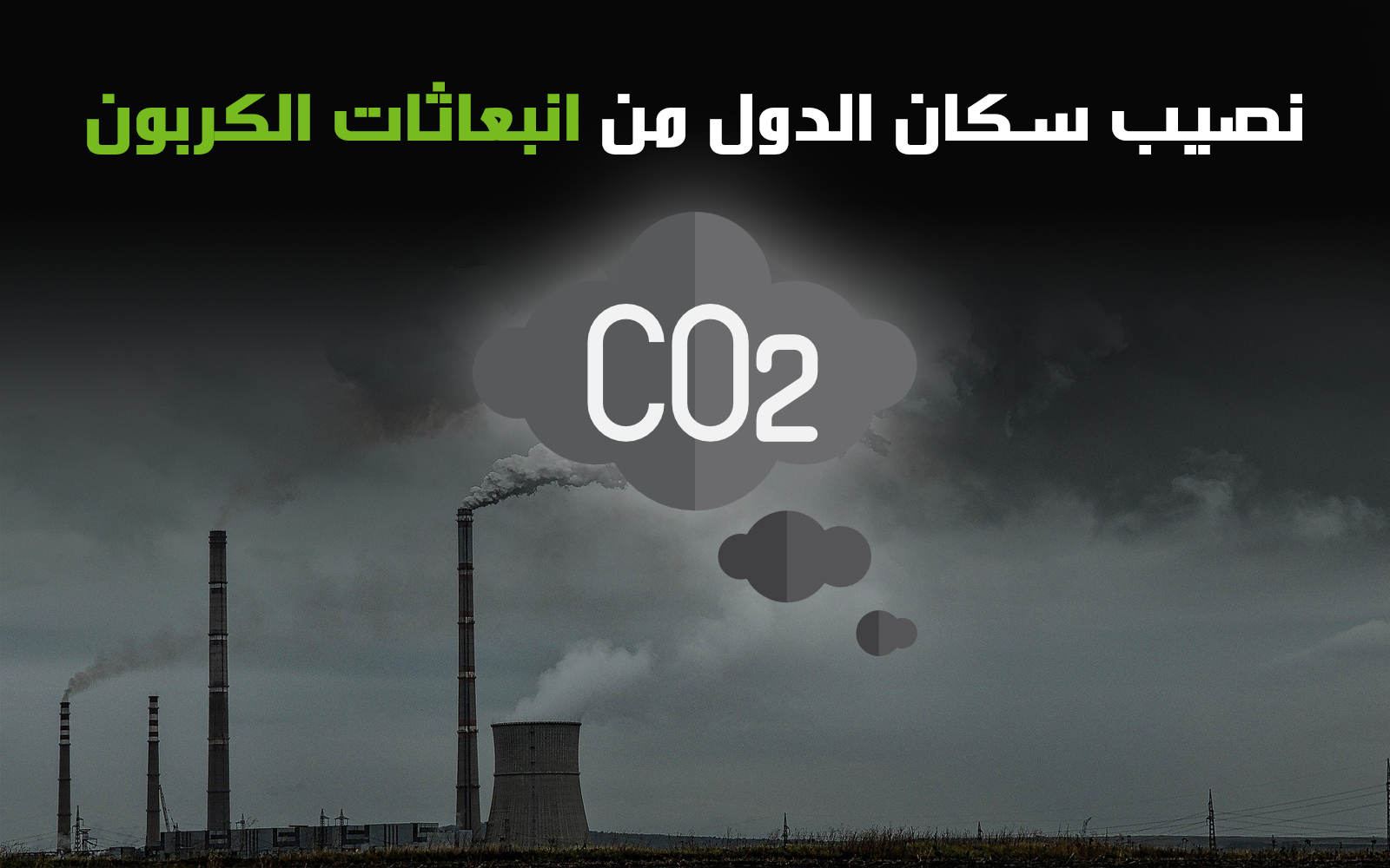 نصيب سكان الدول من انبعاثات غاز  ثاني أكسيد الكربون