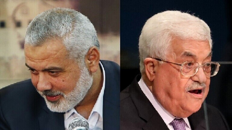 رئيس المكتب السياسي لحركة حماس يهنئ الرئيس الفلسطيني