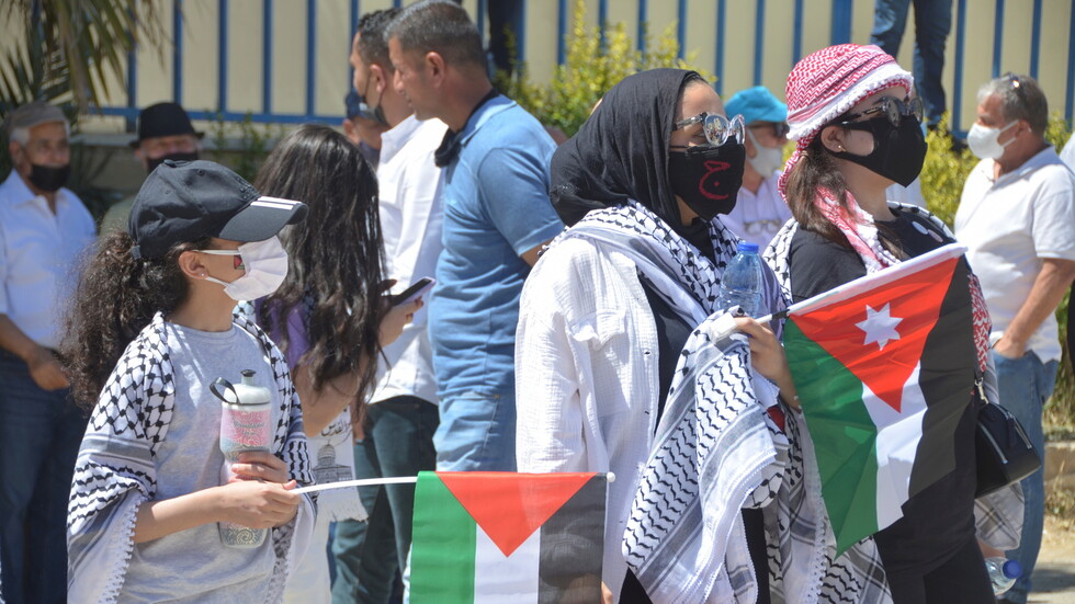 مسيرة حاشدة في العاصمة الأردنية دعما لفلسطين (فيديو)