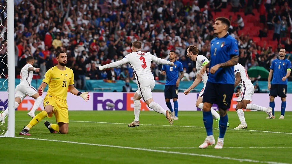 إنجلترا تسجل الهدف الأول في المباراة النهائية لـ"يورو 2020"