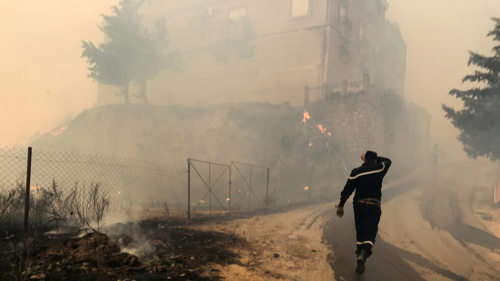 ارتفاع عدد قتلى حرائق الغابات في الجزائر إلى 42