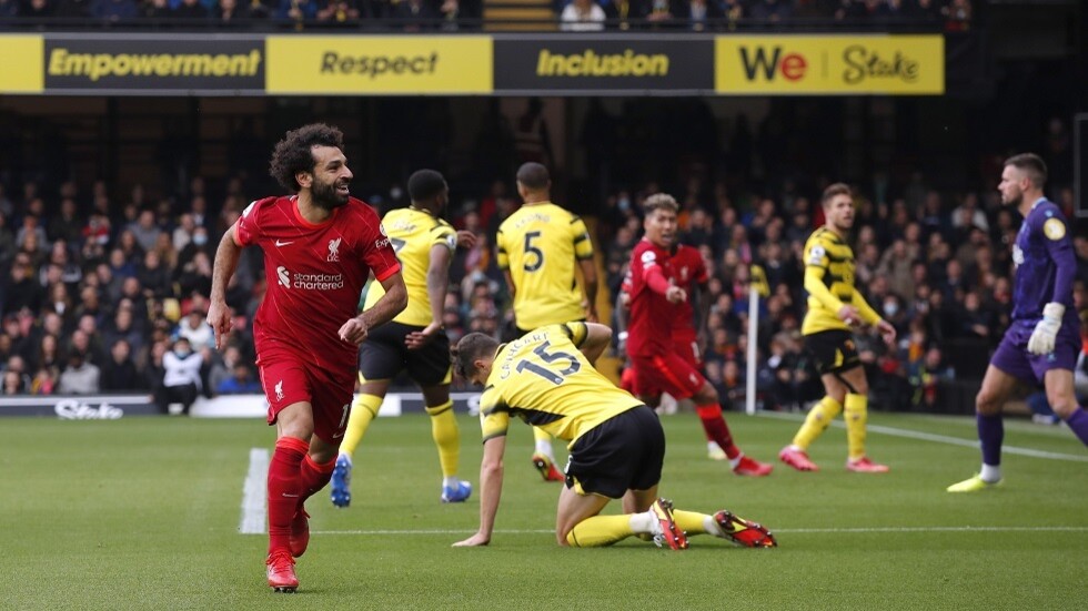 شاهد.. ليفربول يتغنى بهدف محمد صلاح 