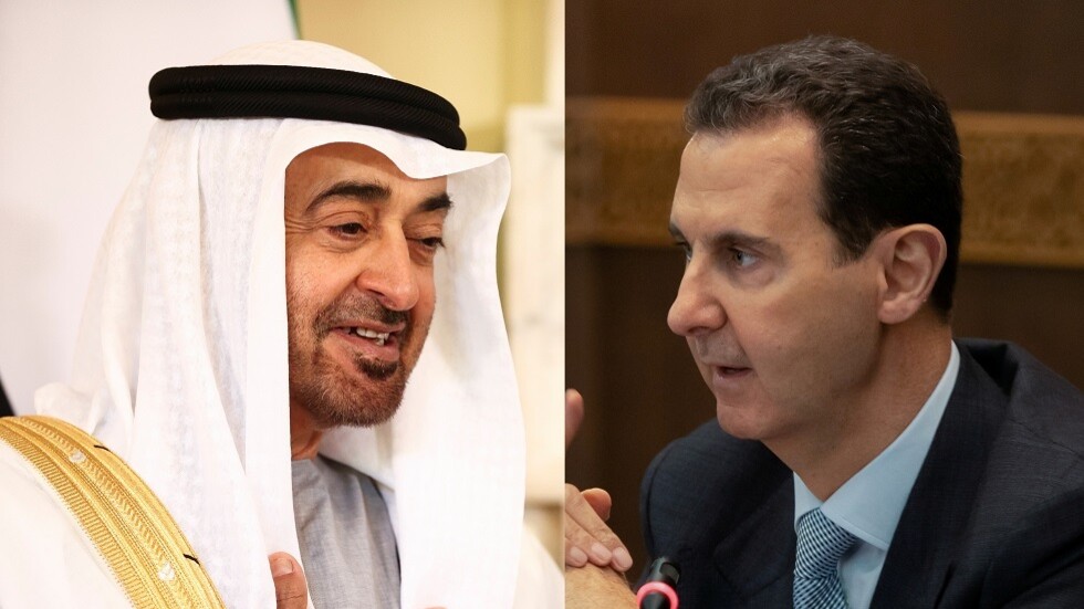 ولي عهد أبوظبي يتلقى اتصالا هاتفيا من الرئيس السوري