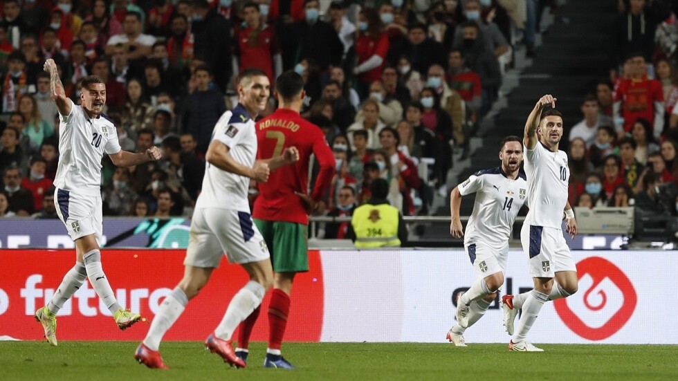 تصفيات مونديال قطر.. صربيا تحرج رونالدو وزملاءه أمام رئيس وجماهير البرتغال