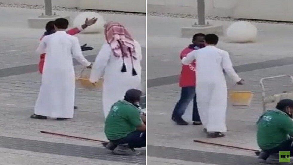 غضب بعد تداول فيديو اعتداء شاب قطري على عامل.. والداخلية تصدر بيانا!