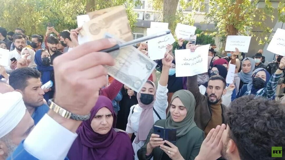 مراسلنا: احتجاجات طلبة السليمانية تتجدد وتمتد إلى عاصمة كردستان العراق - صور