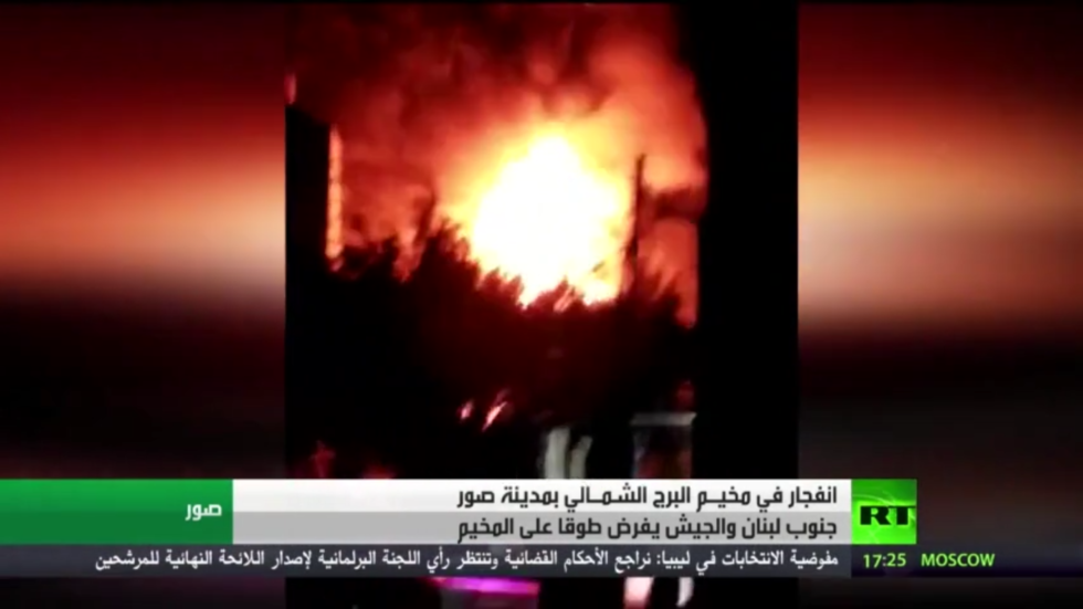 شرارة كهربائية تسبب الانفجار بالبرج الشمالي