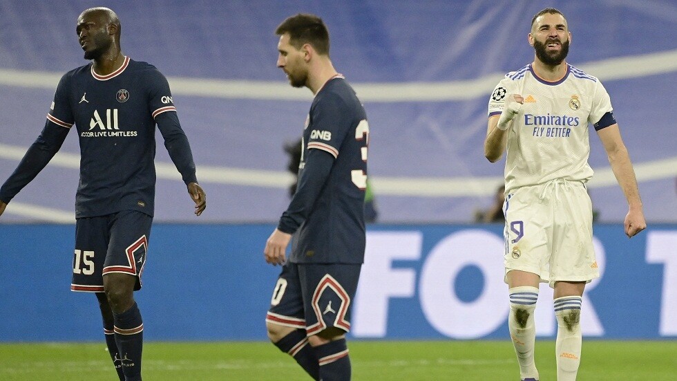 ثلاثية بنزيما تقود ريال مدريد إلى ربع نهائي دوري الأبطال على حساب سان جيرمان (فيديو)
