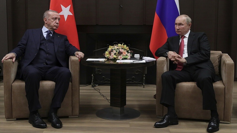 بوتين يبحث هاتفيا مع أردوغان الوضع في أوكرانيا