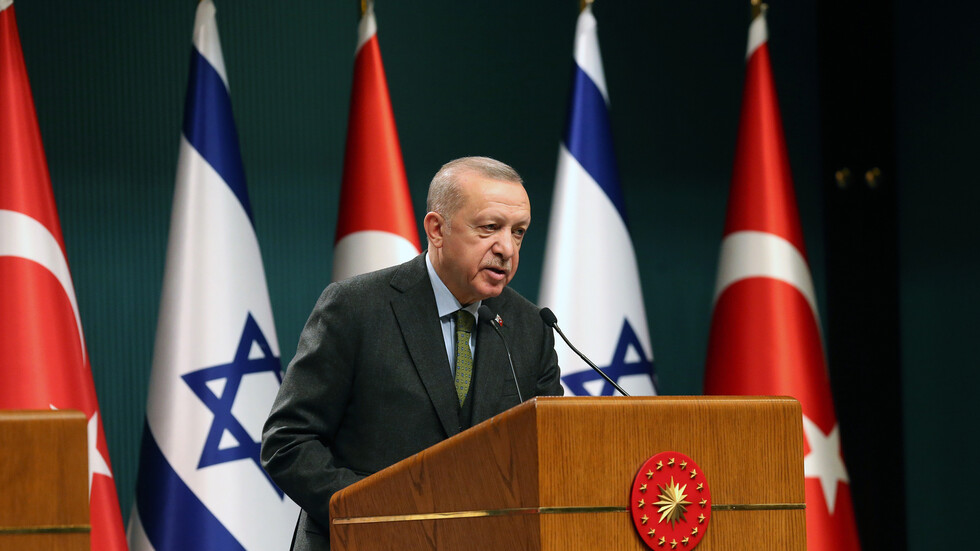 أردوغان: إسرائيل أكدت استعدادها للتعاون مع تركيا في مجال الغاز الطبيعي