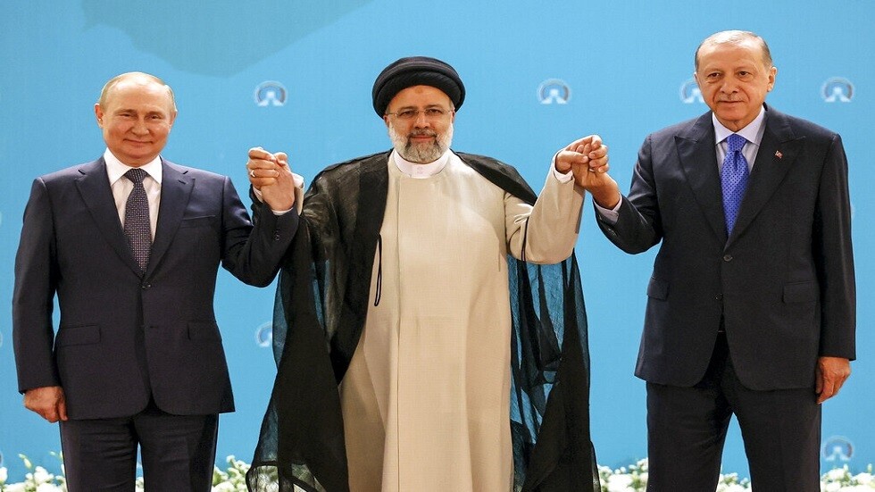 لا يقتصر فقط على التسوية السورية.. بوتين وأردوغان ورئيسي يتفقون على تعميق التعاون الثلاثي