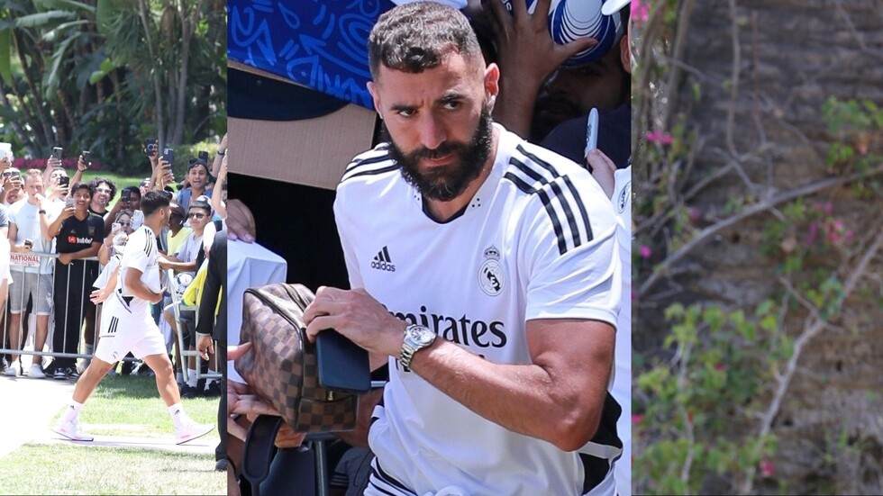 بالفيديو.. بنزيما يثير الذعر في معسكر ريال مدريد