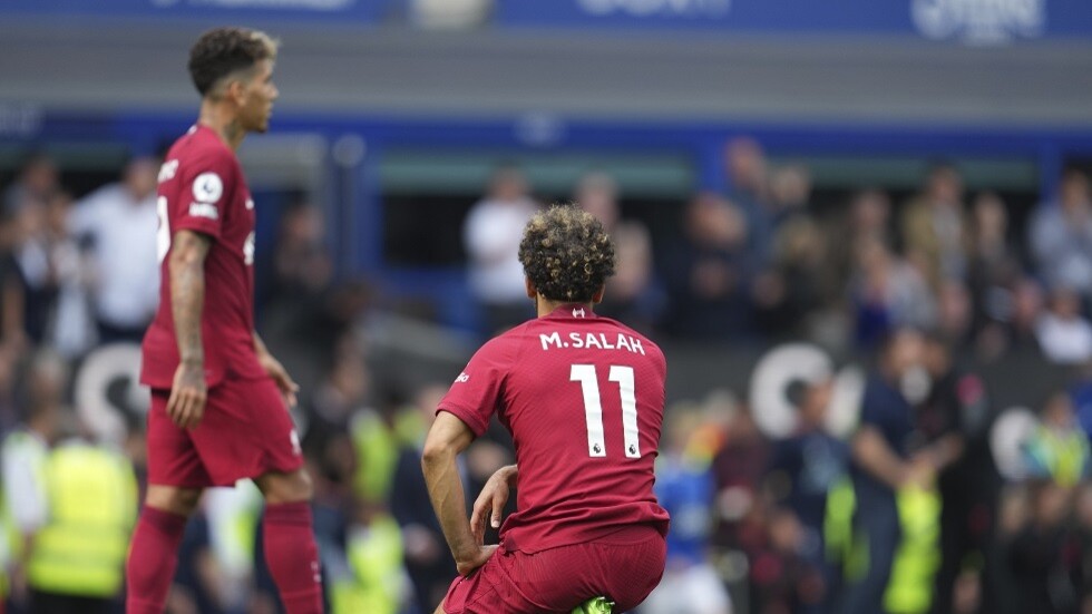 محمد صلاح يهدر فرصة إنقاذ ليفربول في الوقت القاتل من "ديربي ميرسيسايد".. فيديو