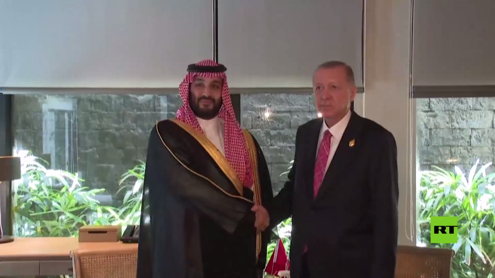 أردوغان يلتقي محمد بن سلمان على هامش قمة العشرين