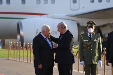 عبد المجيد تبون و محمود عباس